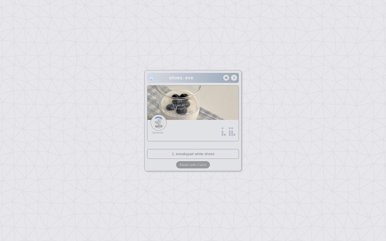 Carrd profile picture for @shoess